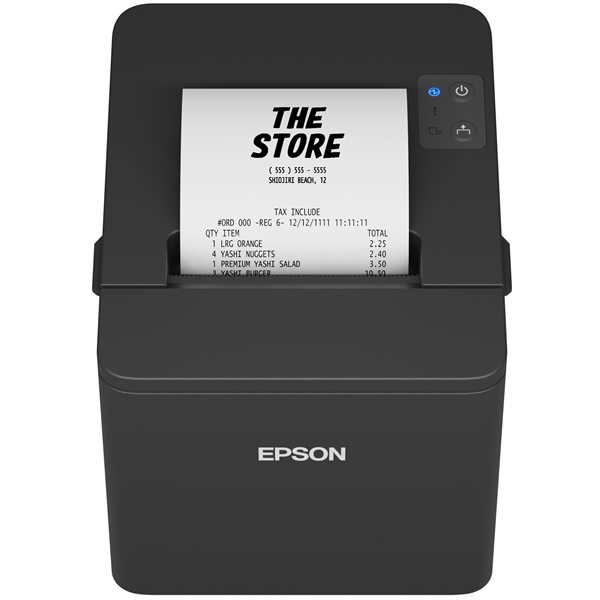 EPSON Blokknyomtató - TM-T20IV (102) (250mm/s, 203 DPI, 80mm, USB/RS-232/LAN, Fekete) (C31CL47102)