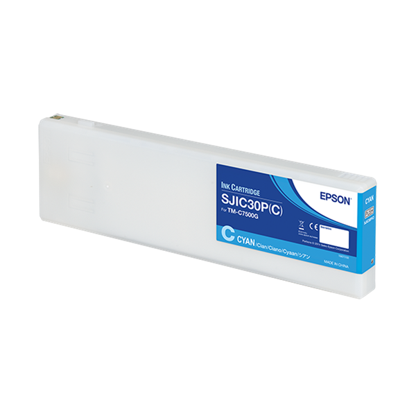EPSON SJIC30P(C) Cyan patron 294.3 ml (eredeti) C33S020640 C7500G címkenyomtatóhoz