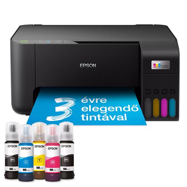 EPSON EcoTank L3230 A4, színes multifunkciós nyomtató USB 8100/6500 oldal tintával