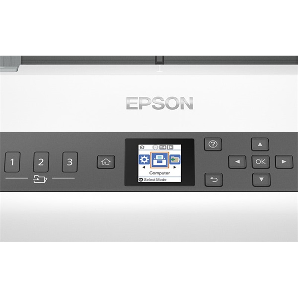 EPSON Hálózati üzleti szkenner - WorkForce DS-730N (A4, 600 DPI, 40 lap/perc, USB/LAN) (B11B259401)