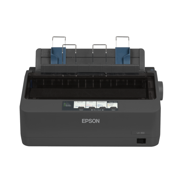 EPSON Mátrixnyomtató - LX-350 (Mechanikus pontmátrix, A4, 9 tű, 347 karakter/s, USB/RS-232) (C11CC24031)