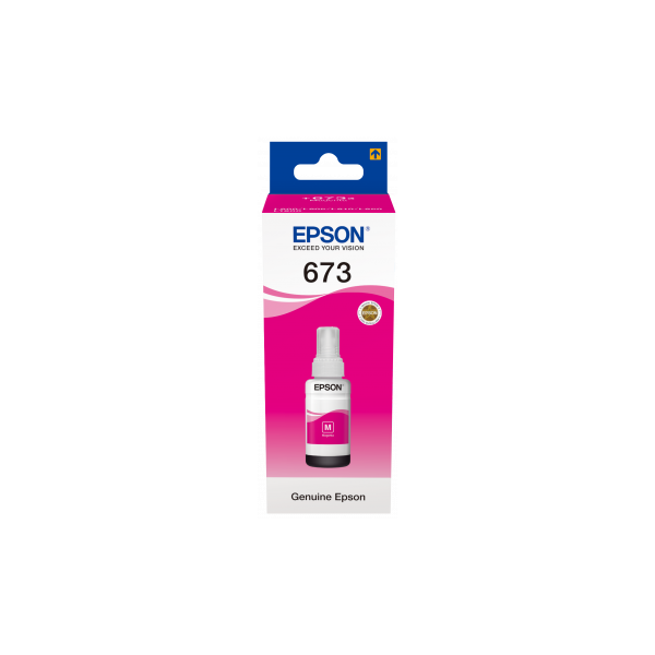Epson No.673 (T6733) Magenta tinta 70ml (eredeti) Ecotank L800/L805/L810/L850/L1800 széria