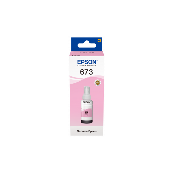 Epson No.673 (T6736) Light Magenta tinta 70ml (eredeti) Ecotank L800/L805/L810/L850/L1800 széria