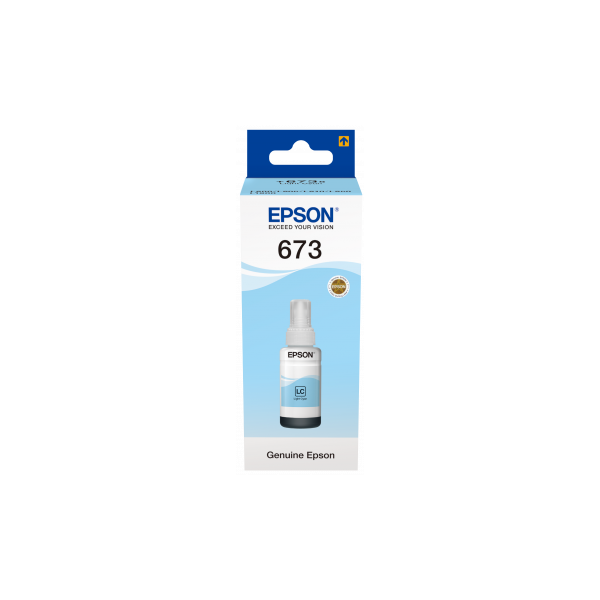 Epson No.673 (T6735) Light Cyan tinta 70ml (eredeti) Ecotank L800/L805/L810/L850/L1800 széria