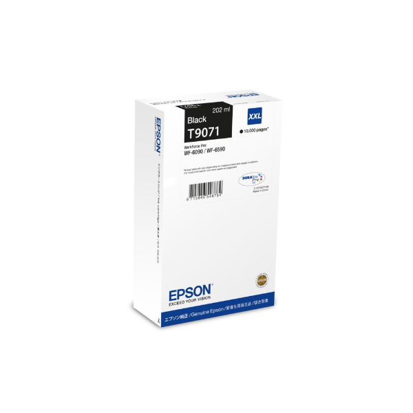 Epson T9071 Black patron 10K (eredeti) C13T907140 Workforce Pro WF-6090/6590 széria