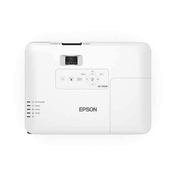 EPSON Projektor - EB-1780W (3LCD, 1280x800 (WXGA), 16:10, 3000 AL, 10 000:1, HDMI/VGA/USB/WIFI/MHL) (V11H795040)