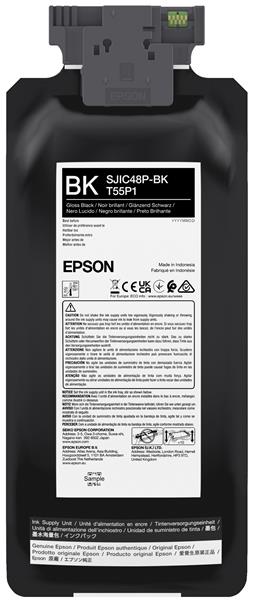 EPSON SJIC48P-BK Black patron 480 ml (eredeti) C13T55P140 C8000E címkenyomtatóhoz