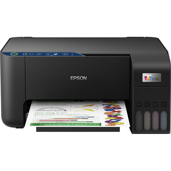 EPSON Tintasugaras nyomtató - EcoTank L3271 (A4, MFP, színes, 5760x1440 DPI, 33 lap/perc, USB/Wifi) (C11CJ67435)