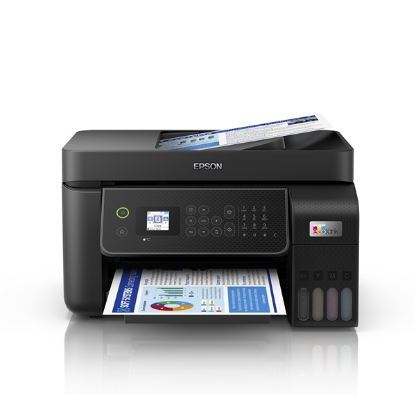 EPSON Tintasugaras nyomtató - EcoTank L5310 (A4, MFP, színes, 5760x1440 DPI, 33 lap/perc, ADF, USB/LAN/Wifi) (C11CJ65412)