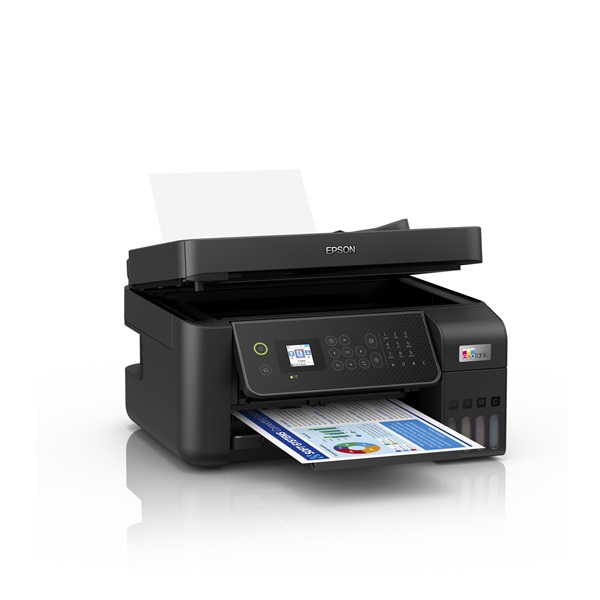 EPSON Tintasugaras nyomtató - EcoTank L5310 (A4, MFP, színes, 5760x1440 DPI, 33 lap/perc, ADF, USB/LAN/Wifi) (C11CJ65412)