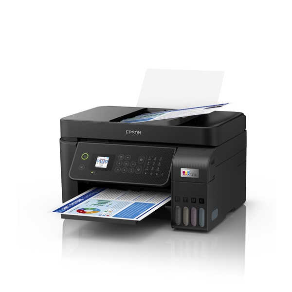 EPSON Tintasugaras nyomtató - EcoTank L5310 (A4, MFP, színes, 5760x1440 DPI, 33 lap/perc, ADF, USB/LAN/Wifi) (C11CJ65412)