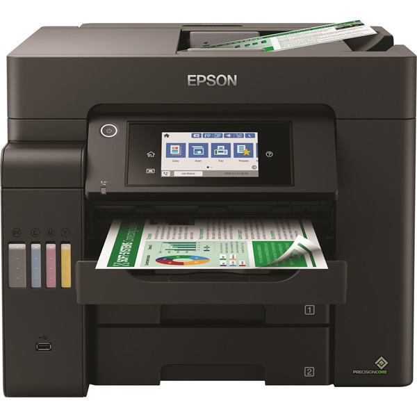 EPSON Tintasugaras nyomtató - EcoTank L6550 (A4, MFP, színes, 4800x2400 DPI, 32 lap/perc, USB/LAN/Wifi) (C11CJ30402)