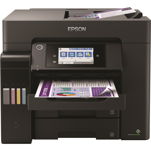 EPSON Tintasugaras nyomtató - EcoTank L6570 (A4, MFP, színes, 4800x2400 DPI, 32 lap/perc, USB/LAN/Wifi) (C11CJ29402)