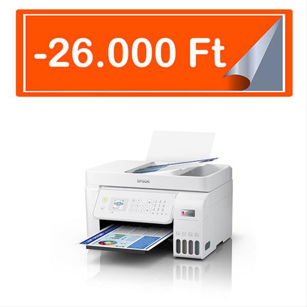 EPSON Tintasugaras nyomtató - EcoTank L5316 (A4, MFP, színes, 5760x1440 DPI, 33 lap/perc, USB/Wifi/LAN) (C11CJ65413)