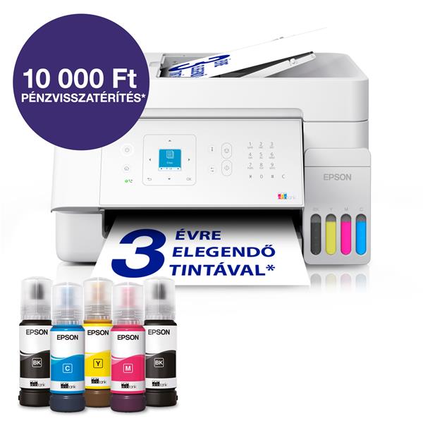 EPSON Tintasugaras nyomtató - EcoTank L5396 (A4, MFP, ADF, színes, 5760x1440 DPI, 33 lap/perc, USB/Wifi/LAN) (C11CL59404)