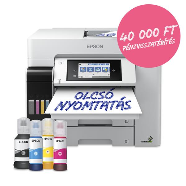 EPSON Tintasugaras nyomtató - EcoTank L6580 (A4, MFP, színes, 4800x2400 DPI, 32 lap/perc, USB/LAN/Wifi) (C11CJ28402)