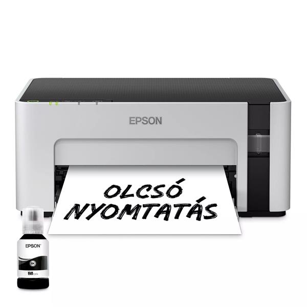 EPSON Tintasugaras nyomtató - EcoTank M1120 (A4, 1440x720 DPI, 32 lap/perc, USB/WIFI) (C11CG96403)
