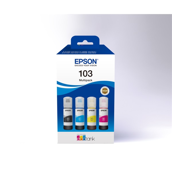 EPSON Tintapatron szett 103 EcoTank 4-colour Multipack (BCMY) (C13T00S64A)