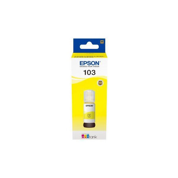 Epson No.103 (T00S4)  yellow tinta 65ml (eredeti) EcoTank L1100/L1200/L3100/L3200/L5100/5200 széria