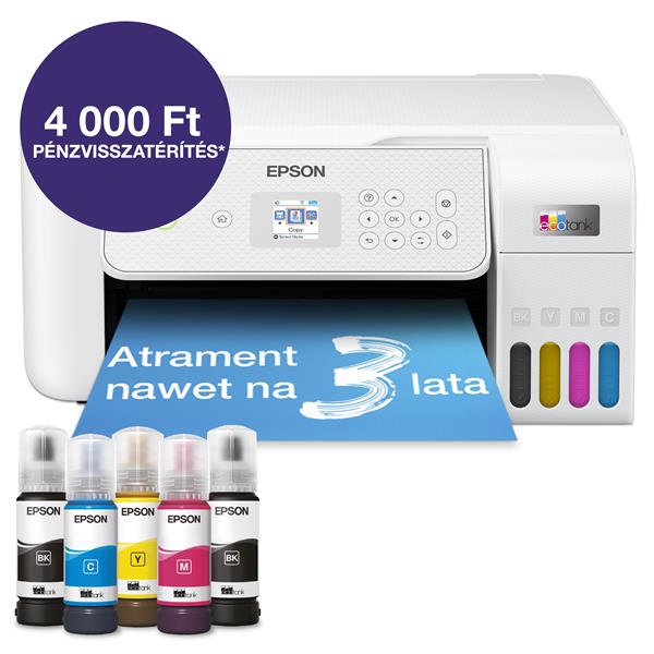 Epson EcoTank L3286 A4, Színes multifunkciós nyomtató WIFI/USB, 8100/6500 oldal tintával