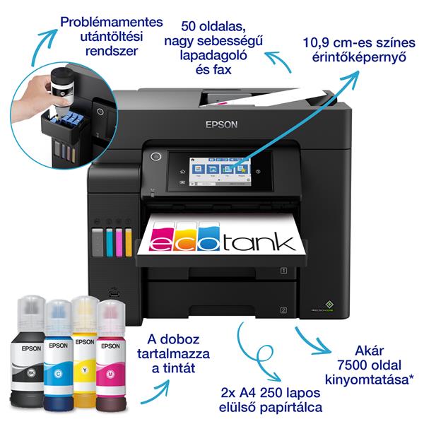 Epson EcoTank L6550 színes tintasugaras multifunkciós nyomtató (C11CJ30402)