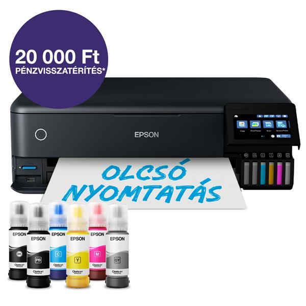 Epson Ecotank L8180 A/3+ színes multifunkciós fotónyomtató 1800 fotóra elegendő tintával