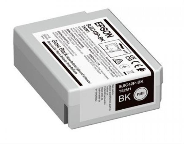 Epson SJIC42P(BK) BLACK patron 50 ml (eredeti) C13T52M140 CW-C4000e címkenyomtatóhoz