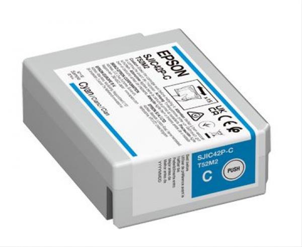 Epson SJIC42P(C) CYAN patron 50 ml (eredeti) C13T52M240 CW-C4000e címkenyomtatóhoz