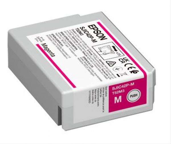 Epson SJIC42P(M) MAGENTA patron 50 ml (eredeti) C13T52M340 CW-C4000e címkenyomtatóhoz