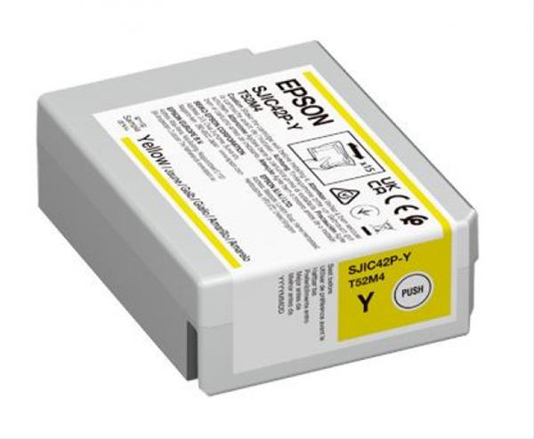 Epson SJIC42P(Y) YELLOW patron 50 ml (eredeti) C13T52M440 CW-C4000e címkenyomtatóhoz