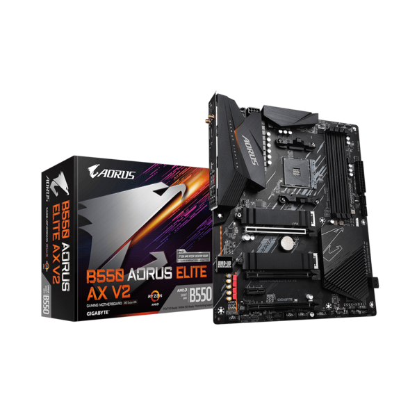 GIGABYTE Alaplap AM4 B550 AORUS ELITE AX V2 AMD B550, ATX (B550 AORUS ELITE AX V2)
