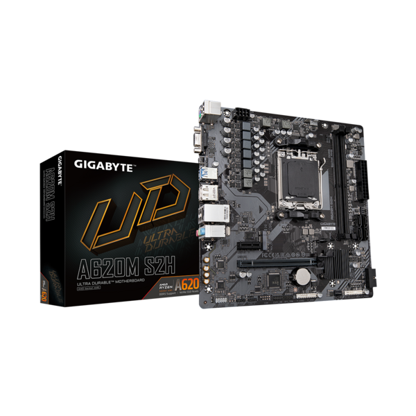 GIGABYTE Alaplap AM5 A620M S2H AMD A620, mATX (A620M S2H)