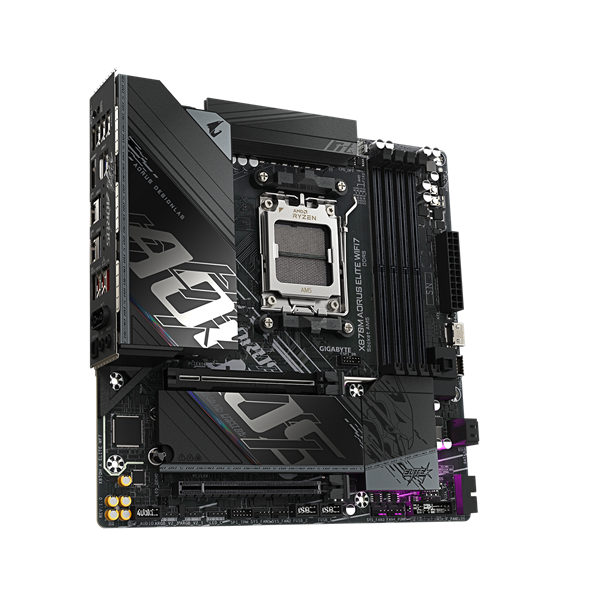 GIGABYTE Alaplap AM5 X870M AORUS ELITE WIFI7 AMD X870, mATX (X870M AORUS ELITE WIFI7)
