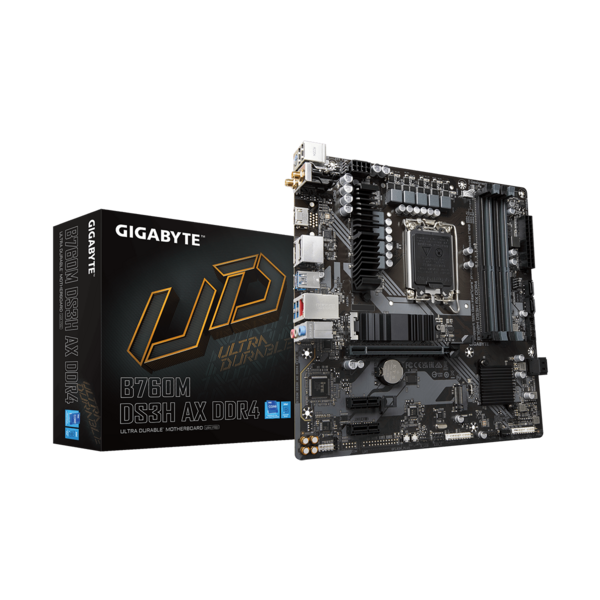GIGABYTE Alaplap S1700 B760M DS3H AX DDR4 INTEL B760, mATX (B760M DS3H AX DDR4)
