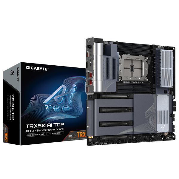 GIGABYTE Alaplap sTR5 TRX50 AI TOP-2B AMD TRX50, E-ATX (TRX50 AI TOP-2B)