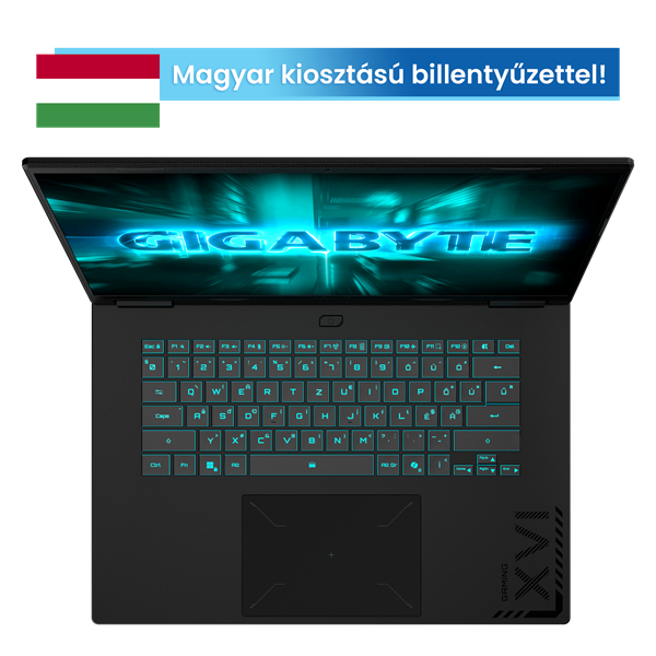 GIGABYTE GAMING A16 CVH 16" WUXGA (165Hz), Intel Core i7-13620H (10C/4.9Ghz), 16GB, 1TB SSD, RTX 5060, Magyar billentyű (GAMING A16 CVHI3HU894SD)