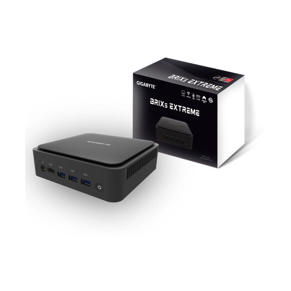 GIGABYTE PC BRIX, AMD Ryzen R7-5700U 4.3GHz, 2xHDMI, MiniDisplayport, LAN, WIFI, BT, 7xUSB 3.2 (GB-BER7-5700)