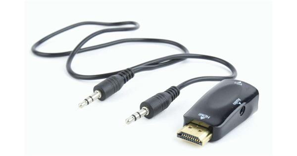 Gembird HDMI-VGA adapter Audio csatlakozással