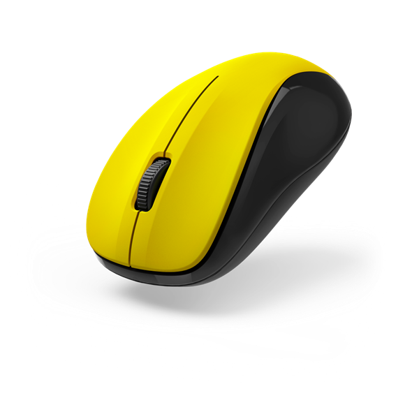 HAMA 00173023,  VEZETÉK NÉLKÜLI OPTIKAI EGÉR "MW-300 V2", SÁRGA (00173023)