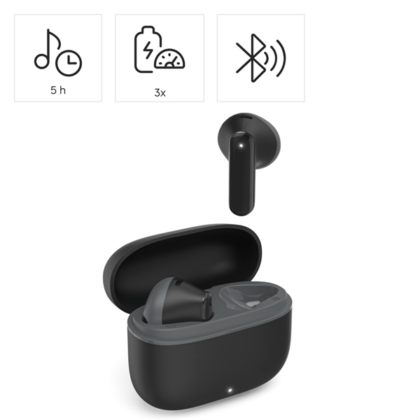 HAMA  221752, BLUETOOTH HEADSET "FREEDOM LIGHT II." TWS, FEKETE (00221752)