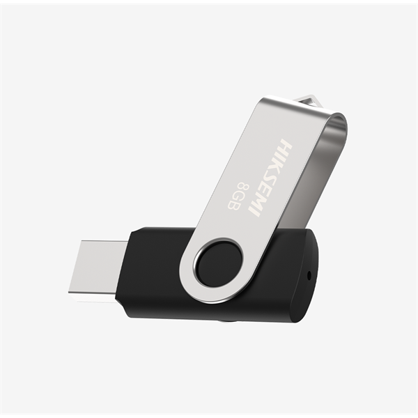 HIKSEMI Pendrive 32GB M200S "Rotary" USB 2.0, Szürke-Fekete (HIKVISION) (HS-USB-M200S 32G)