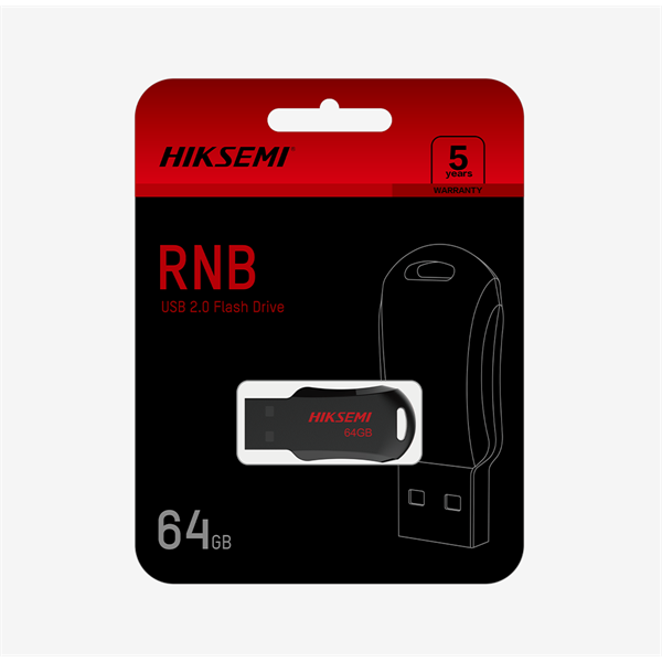 HIKSEMI Pendrive 8GB M200R "RNB" USB 2.0, Fekete (HIKVISION) (HS-USB-M200R 8G)