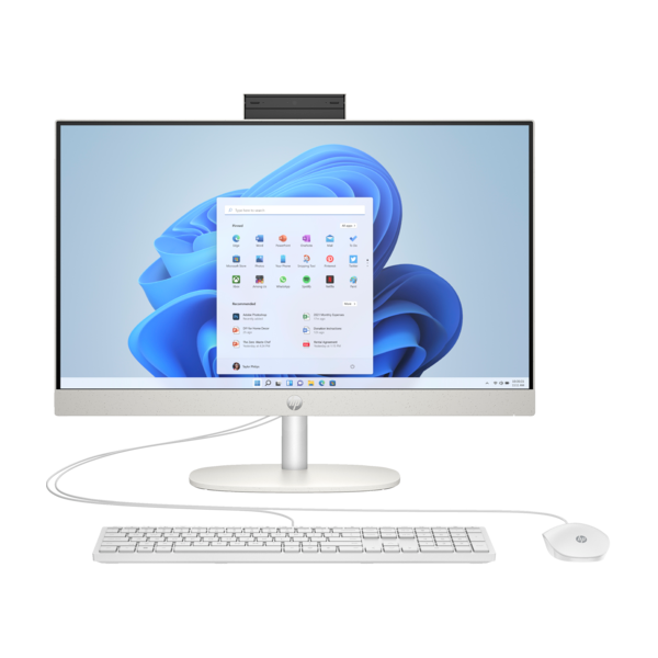 HP AIO 24-cr0010nn 23.8" FHD AG IPS, Core i3-N300 2.4GHz, 8GB, 512GB SSD, fehér (AY7P1EA#AKC)