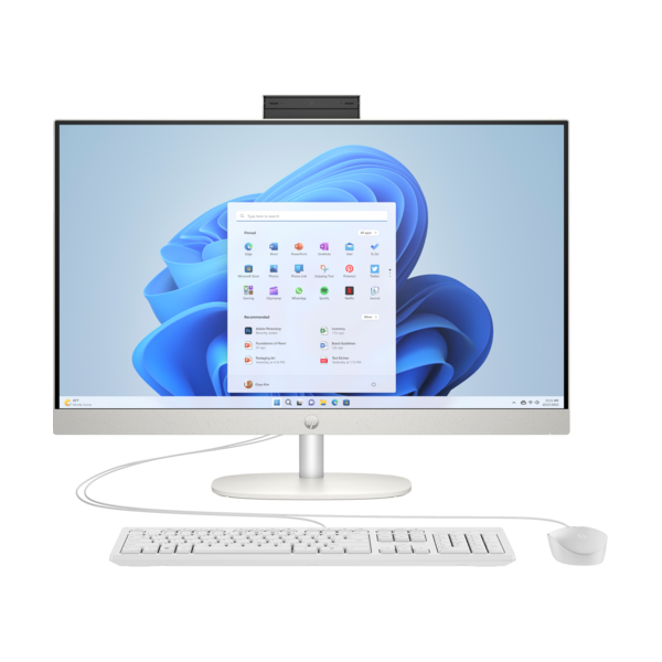 HP AIO 27-cr0005nn 27" FHD AG IPS 300cd, Ryzen7 7730U 2GHz, 16GB, 512GB SSD, Win 11, fehér (AY7P5EA#AKC)