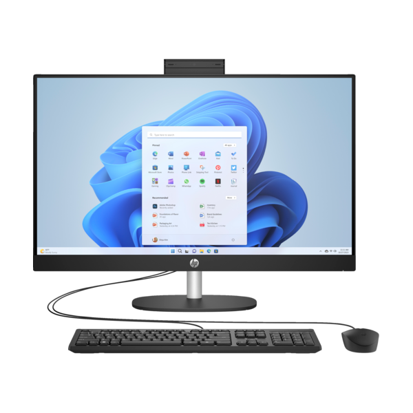 HP AIO 27-cr0010nn 27" FHD AG IPS 300d, Core i3-N300 2.4GHz, 8GB, 512GB SSD, fekete (AY7P9EA#AKC)