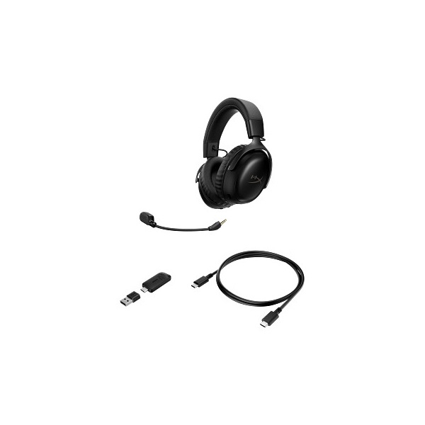HP HYPERX vezeték nélküli gaming fejhallgató Cloud III S - fekete (A59YZAA)