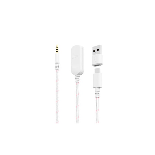 HP HYPERX vezetékes gaming fejhallgató Cloud III - fehér/rózsaszín (9W1Q4AA)