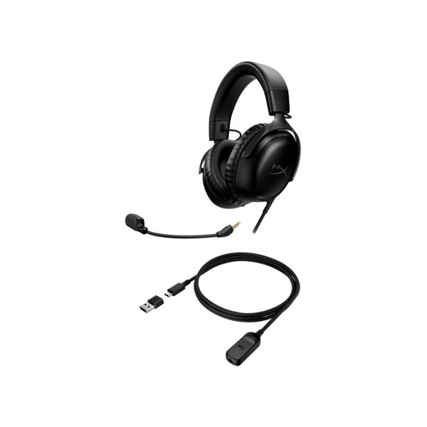 HP HYPERX vezetékes gaming fejhallgató Cloud III - fekete (727A8AA)