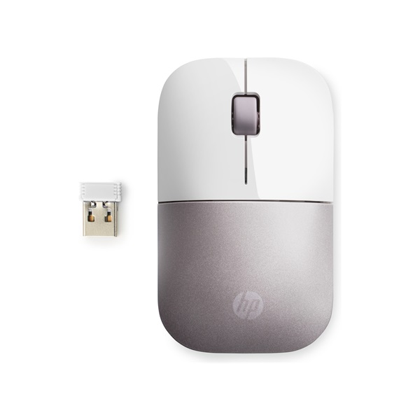 HP vezeték nélküli egér Z3700 - fehér/rózsaszín (4VY82AA#ABB)
