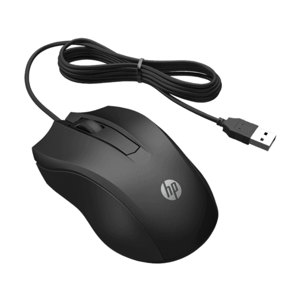 HP vezetékes egér 100 - fekete (6VY96AA#ABB)